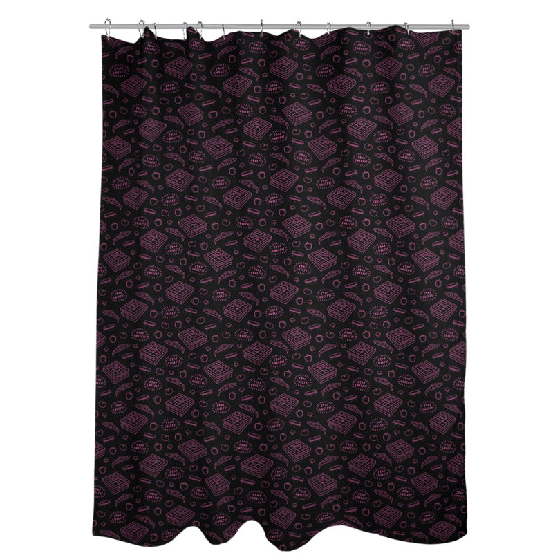Rideau de douche simple à pizza katelyn elizabeth classic, Rose