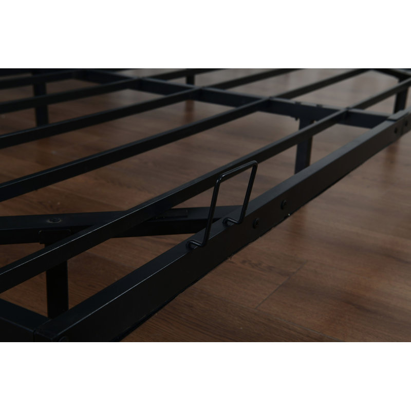 Metal Platform Bed With LED Light, Bedroom Bed Frame For Home