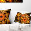 Coussin de style fractal avec cercles lombaires Abstract-30734780