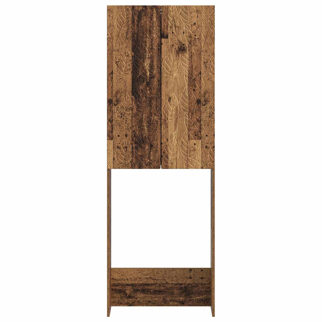 Toilet Cabinet with Shelf with Storage DELFT Engineered Wood Bathroom