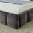 California King Size Upholstered Bed Frame With Thick Fabric, Chenille Fabric Grounded Platform Bed With Headboard And Solid Frame-738854781-764291691-755081481