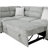 Emiliano Nickel Sectional with 3 Pillows