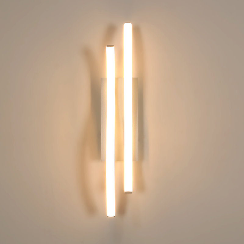 Silver 41cm Adjustable Colour Temperature LED Wall Sconces  