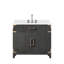 Meuble-lavabo simple avec comptoir en quartz
