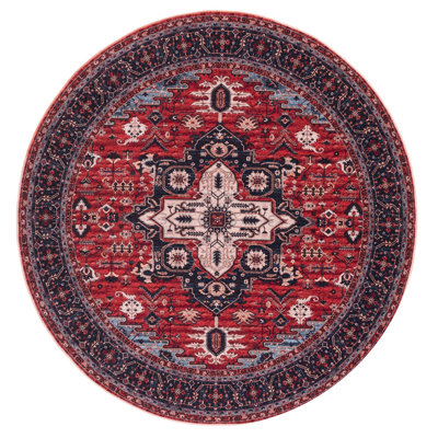 Chenier Oriental Red/Navy Area Rug