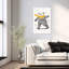 Playful Bear Skateboarding Playful Whimsical Contemporary Bear Wall Art Print 1 Piece Wrapped Canvas Wall Art-446148696