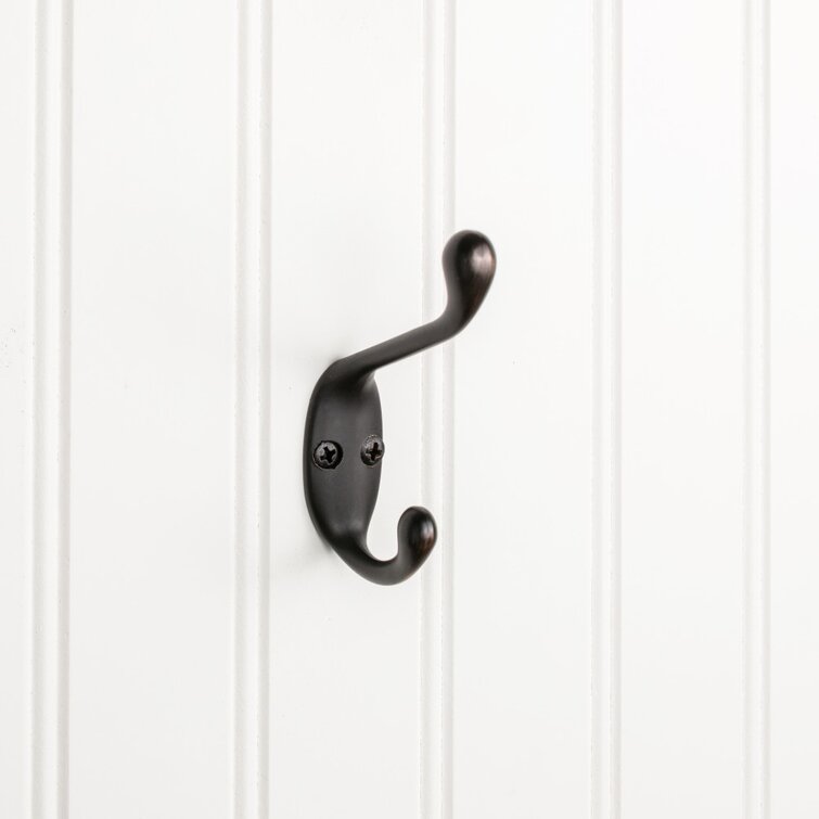 Elements by Hardware Resources 3-38 Double zinc wall mount hook. Finish  DBAC. & Reviews - Wayfair Canada