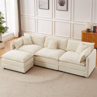 3 Seater Chenille Sofa