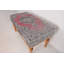 Banc à motif floral, banc Oushak, banc repose-pieds, banc rembourré, banc tapis turc, banc Kilim, banc de décoration intérieure, banc fabriqué à la main-404687242-421994409