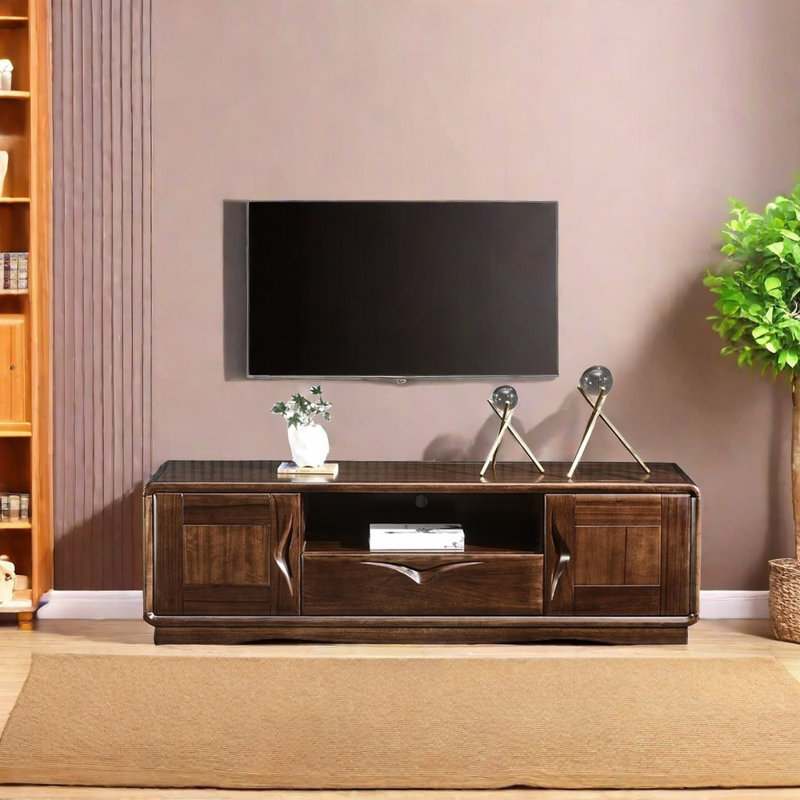 Modern simple new Chinese TV cabinet