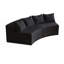 Canapé modulaire courbé avec quatre coussins Boneless-645028317