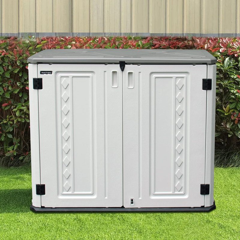 4 ft. 2 in. W x 2 ft. 5 in. D Plastic Horizontal Storage Shed