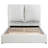 Maderson Upholstered Queen Panel Bed White-1392424552