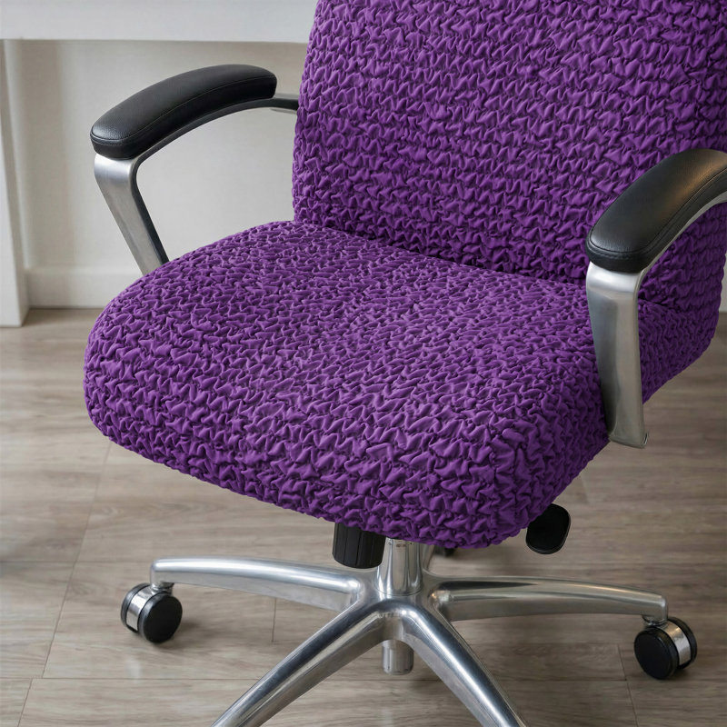 Housse extensible pour chaise de bureau - Facile à nettoyer et durable - Collection Comfort, Mauve