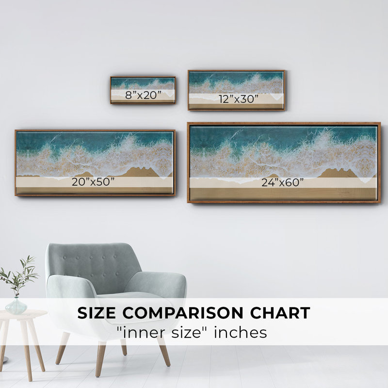 Birdseye Shoreline I - toile encadrée, H 24 po x l 60 po