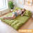 Corduroy Bean Bag Chair Tufted Folding Sofa Bed with Pillows-125405392-115034282