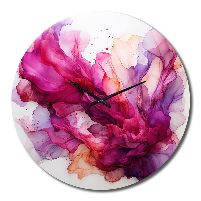 Horloge murale abstraite «Blossoming», Grand