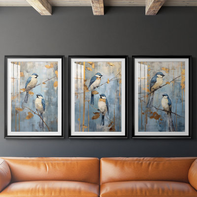 ANIMALS Series DXV  -Custom Framed  Premium Print W Matt - 3 Pieces