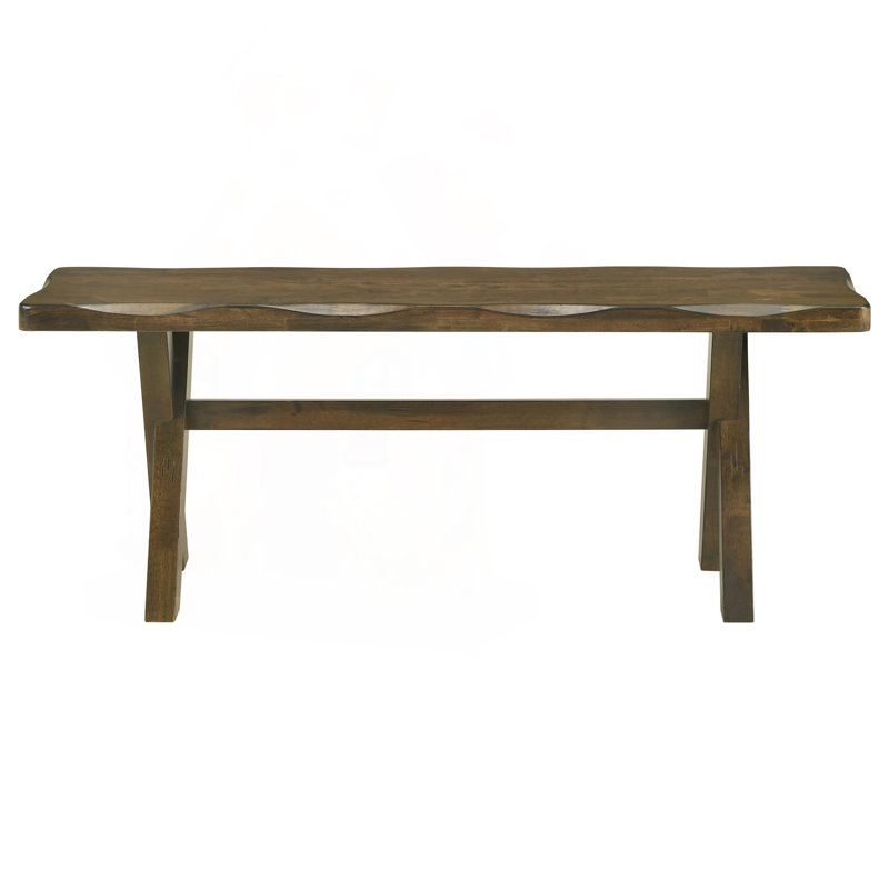 Rustic Solid Wood Dining Bench
