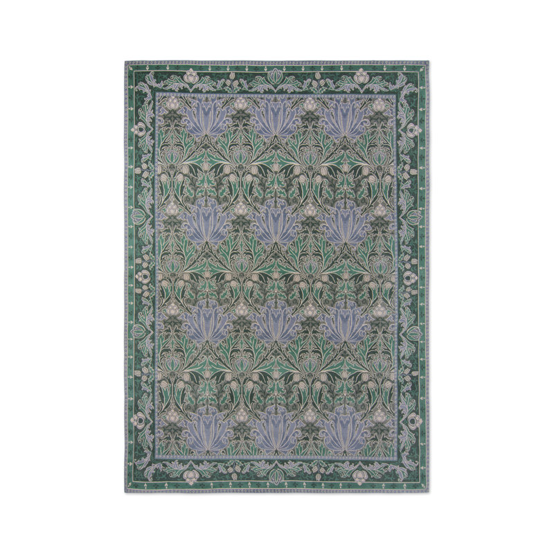 Helena Handmade Wool Floral Area Rug, Rectangle 8'2 x 11'6