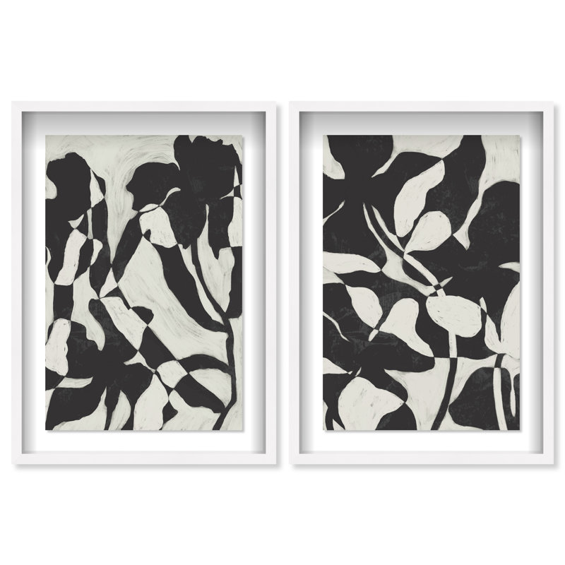 Contrast Nature Set Set by Oliver Gal, 51"H x 35"W, White Shadowbox