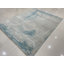 Élégant tapis somptueux en laine noué à la main turquoise-415611214