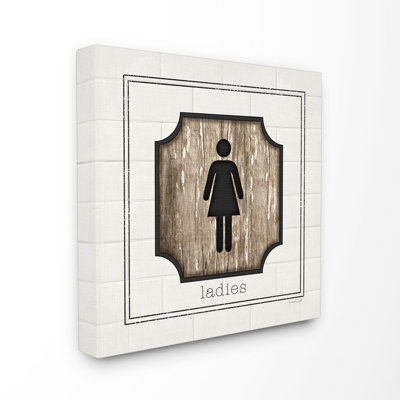 " Simple Ladies Bathroom "