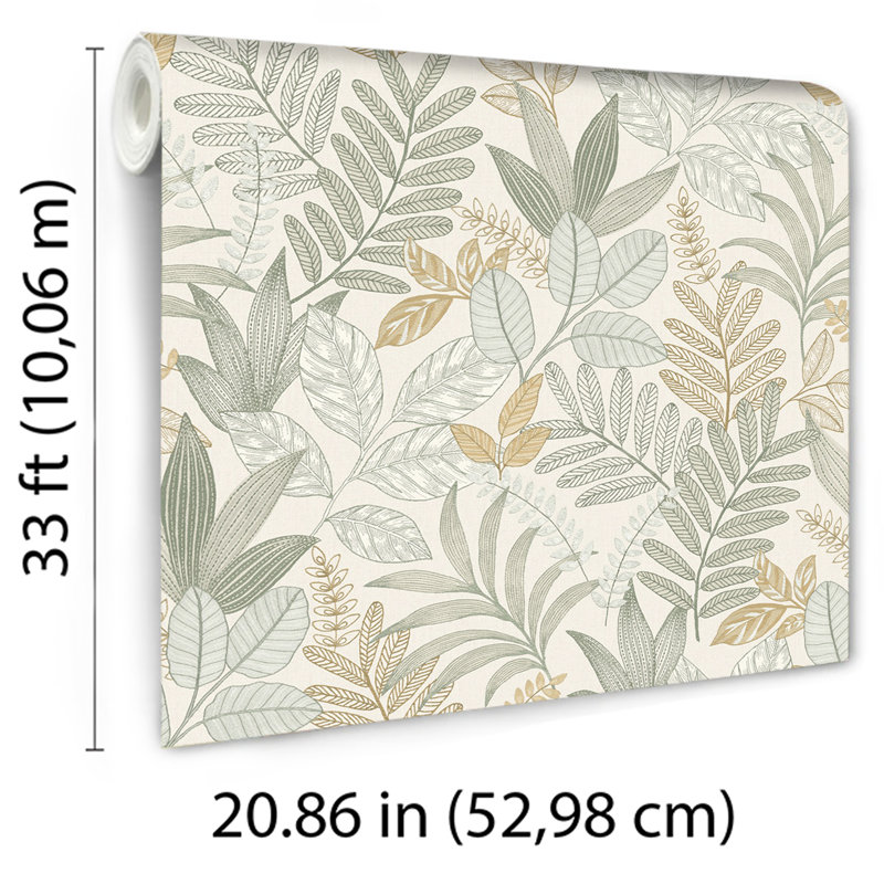 Papier peint Allure Foliage Moss, Vert