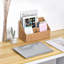 Organiseur de courrier tissé pour comptoir, panier de rangement pour factures et stylos, organisateurs et rangements de bureau de style champêtre, (Naturel)