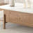 Nordic solid wood granite coffee table