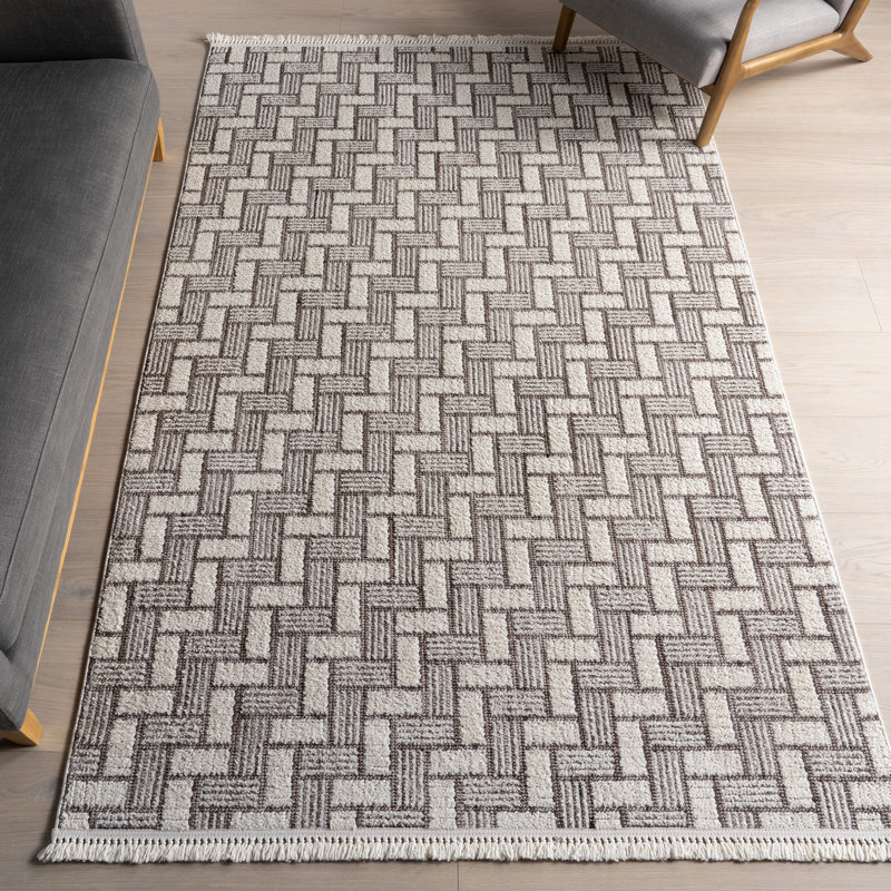 Tapis à motif de pompons Alora, Rectangle de 10 pi x 14 pi