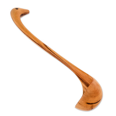 Camelia 1 Piece Wood Stainless Steel Ladle
