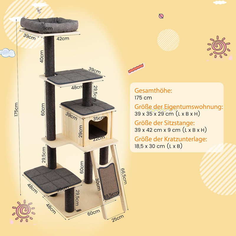 Tallapoosa 175cm H Cat Tree