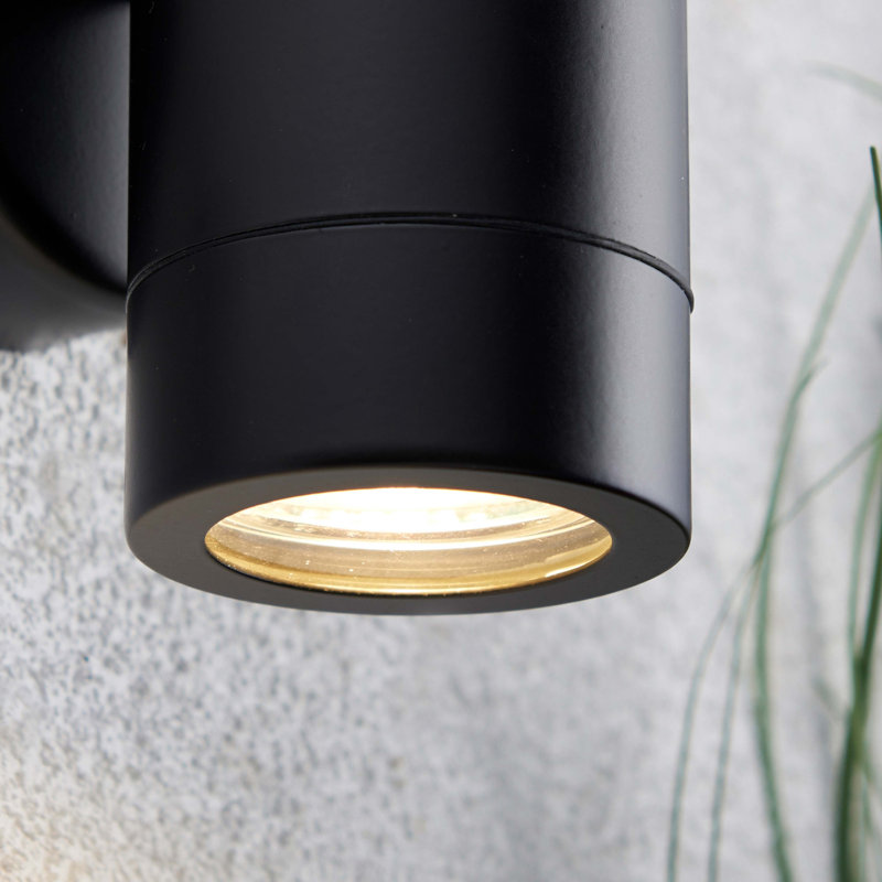 Metcalfe 11.9cm H Outdoor Armed Sconce, Black