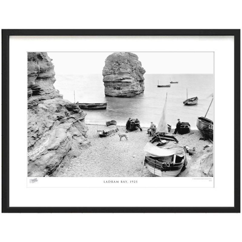 Ladram Bay, 1925 by Francis Frith - Single Picture Frame Print, 40cm H x 50cm W x 2.3cm D