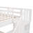 Bedroom Stairway Bunk Bed In White, Full - Over Full, Storage Shelves, Drawer, Guard Rail, Solid Pine Legs, Some Assembly Needed