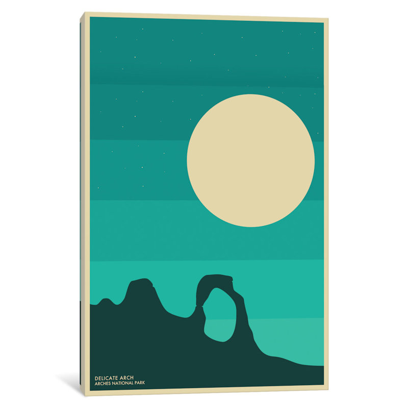 Arches, impression sur toile tendue, H 18 po x l 12 po x 1,5 po, Pas de tapis, Toile tendue