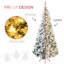 Arbre de Noël artificiel 88,5 "avec 500 lumières et branches en plastique