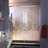 DreamLine Visions 36 inch D x 60 inch W x 74 3/4 inch H Semi-Frameless Sliding Shower Door in Chrome with Center Drain Black Shower Base Kit-29345625-29345629-132418914