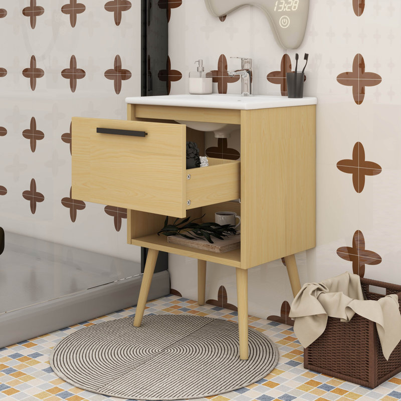 Meuble-lavabo multifonctionnel avec tiroir