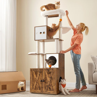 Felise 72.8" H 4-Tier Cat Tree