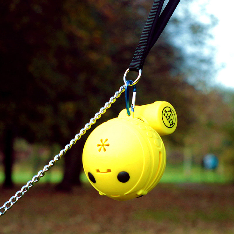 Medium Yellow Silicone Portable Pooper Scooper with Biodegradable Bags