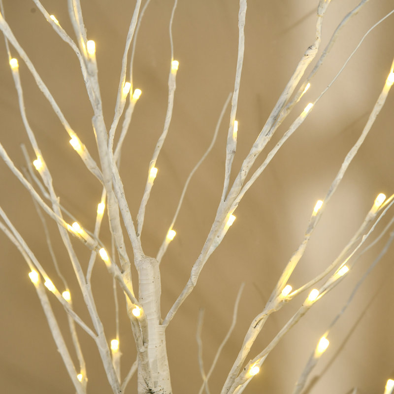 180.00cm Faux Birch Tree in Freestanding