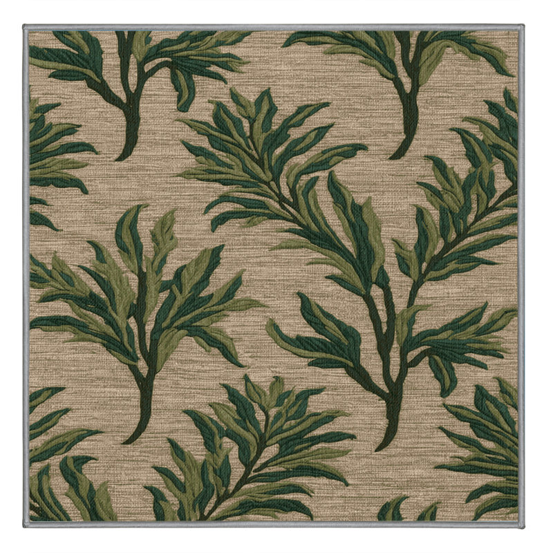 Washable Lambs Quarters Vegetables Area Rug, Rectangle 2' x 3'