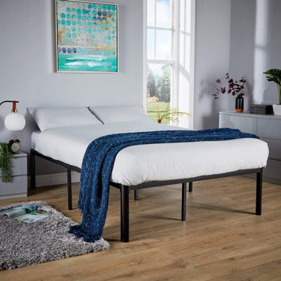Gilbrae Podium Metal Modern High Bed Frame