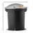 Flare Silver/Black Low Voltage Integrated LED Metal Well Light