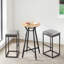 Tabouret de bar et de comptoir revêtu de meuble Nouriel-70090001-70090002