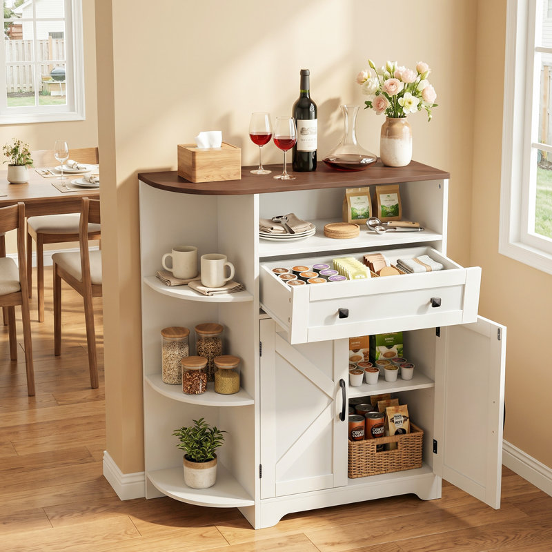 Armoire de rangement en coin Farmhouse