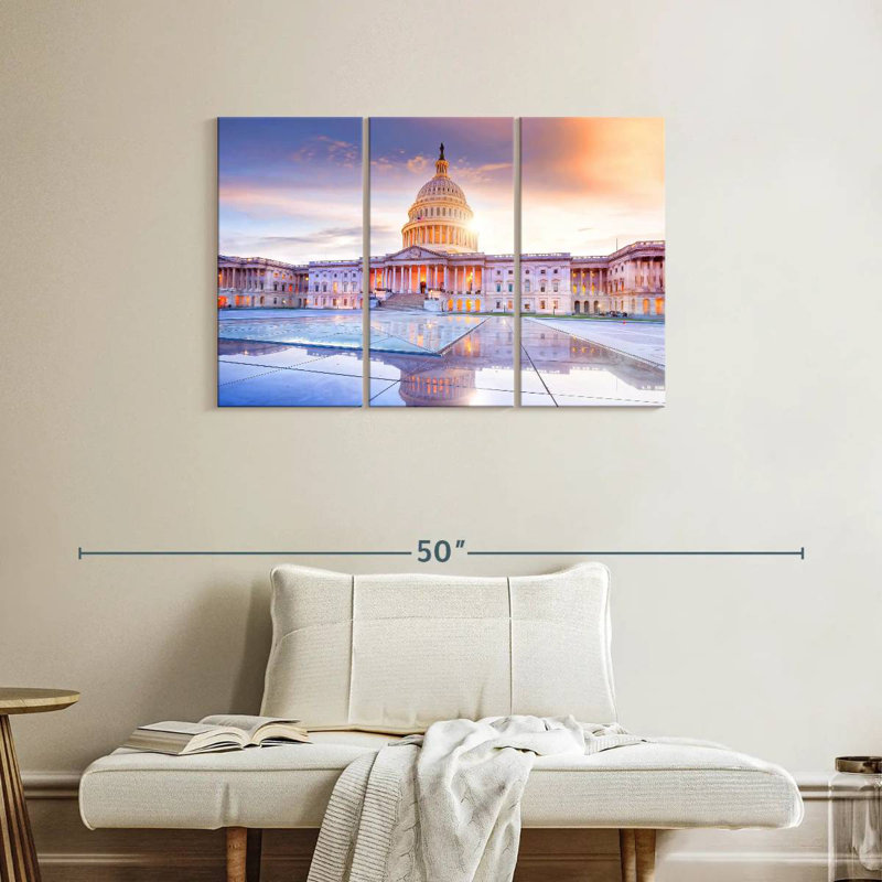 Lilie Majestic US Capitol Building, 24" H x 38" W