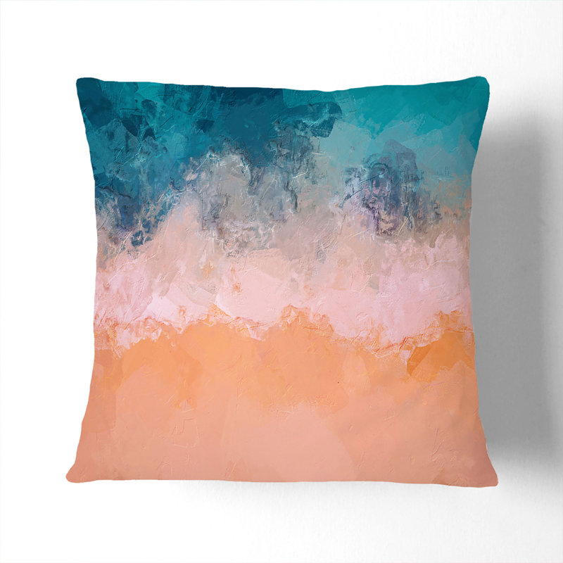 Abstract Square Cushion, Stone, 55 x 55 cm